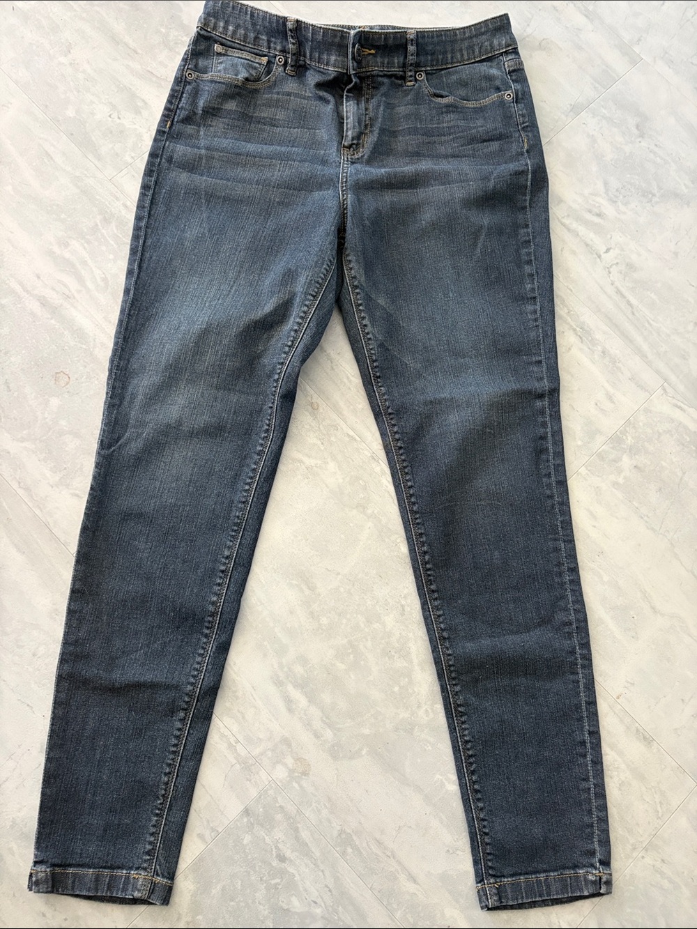 The  Limited Jeans high-waist skinny dark wash fading whiskering STD.5 pocket EU